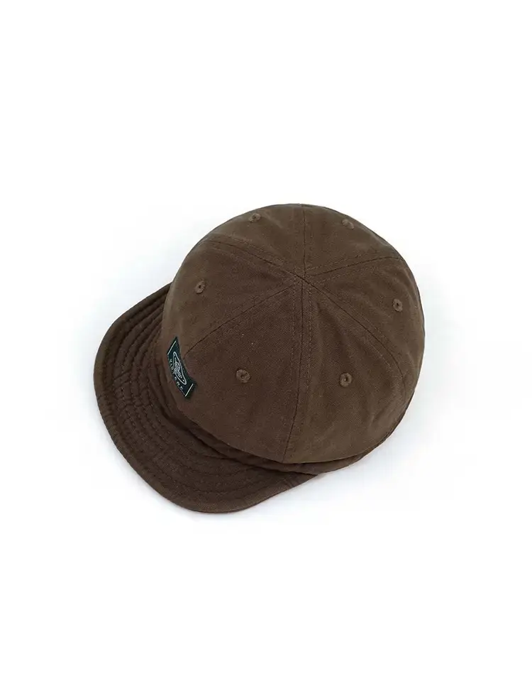 Women's Vintage Cloth Short-Brim Baseball Cap Brown — feature 5
