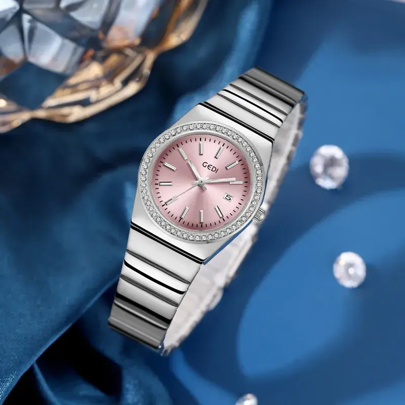 Goldie Light Luxury Steel Band Watch Women's Waterproof Quartz - Image 5
