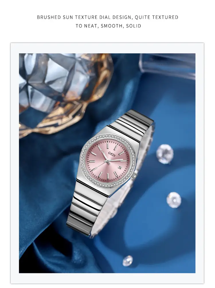 Goldie Light Luxury Steel Band Watch Women's Waterproof Quartz — feature 11