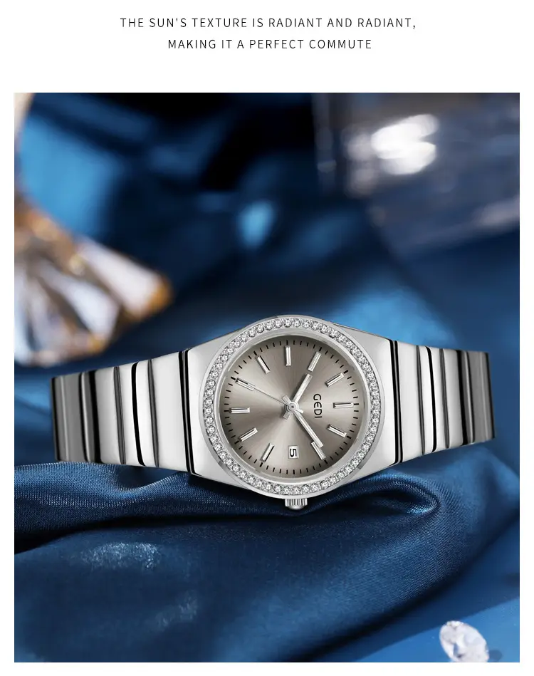Goldie Light Luxury Steel Band Watch Women's Waterproof Quartz — feature 15