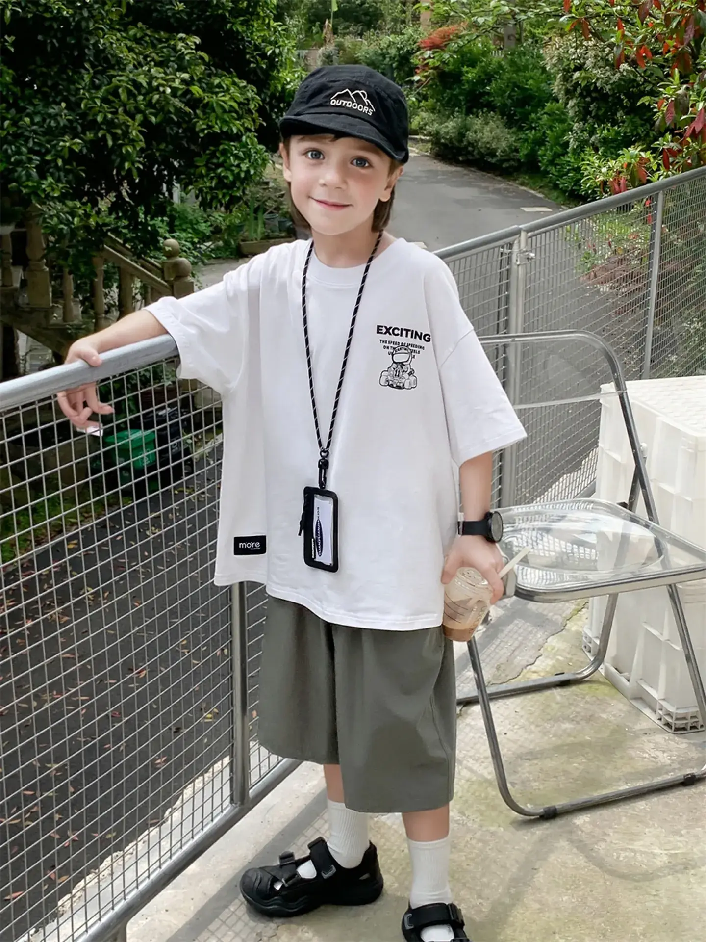 2024 Boys Summer Crewneck T-Shirt Short Sleeve Korean Style - Image 5