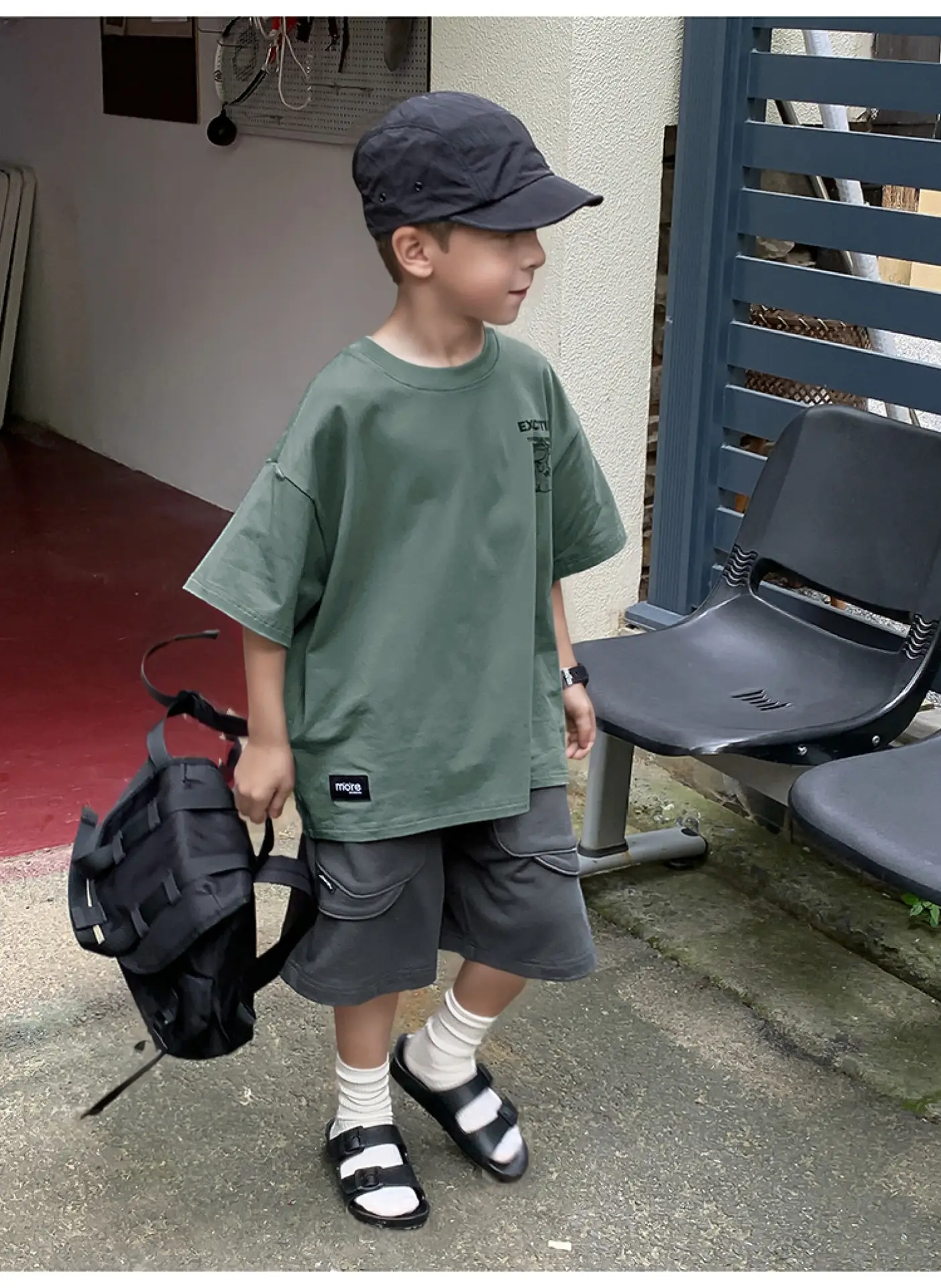 2024 Boys Summer Crewneck T-Shirt Short Sleeve Korean Style — feature 14