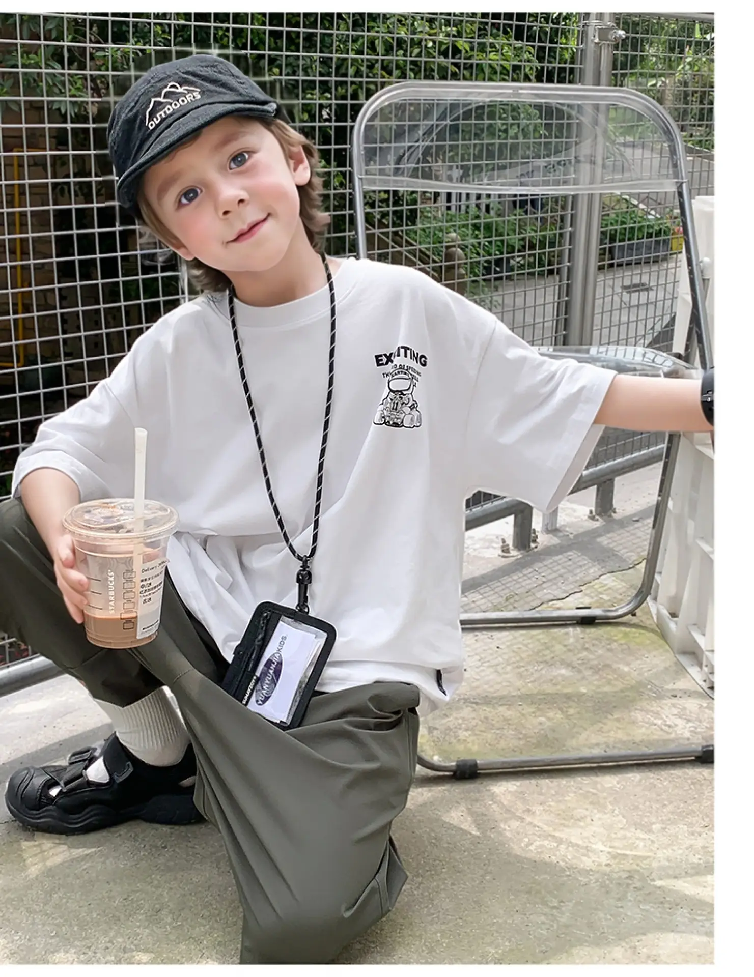 2024 Boys Summer Crewneck T-Shirt Short Sleeve Korean Style — feature 16