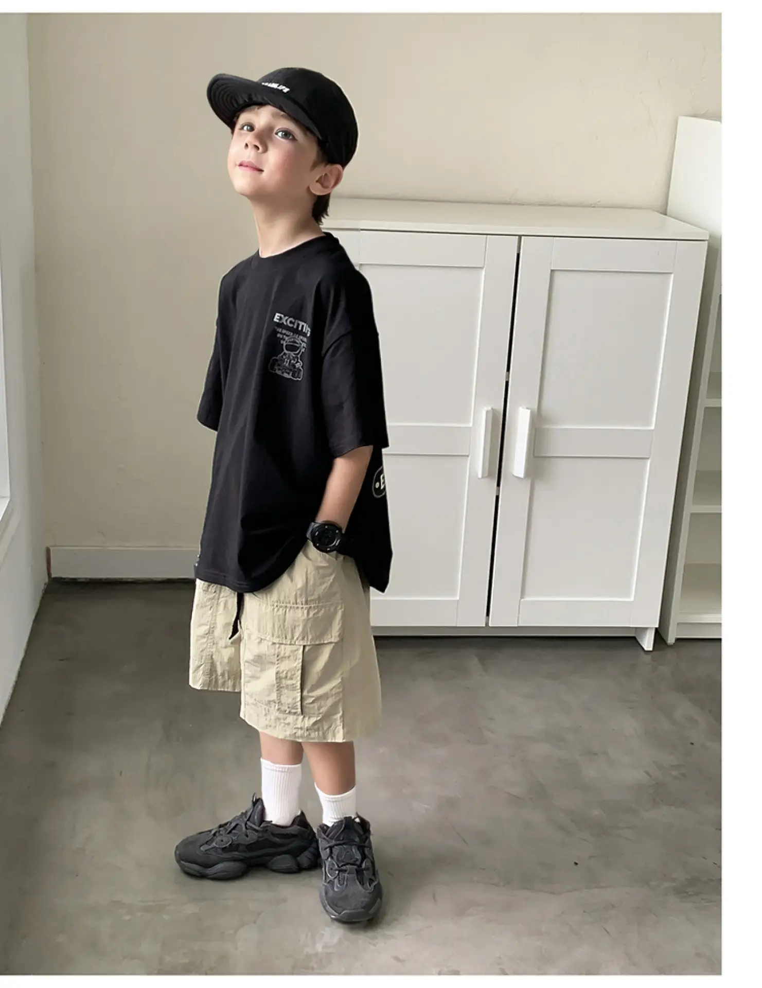 2024 Boys Summer Crewneck T-Shirt Short Sleeve Korean Style — feature 18