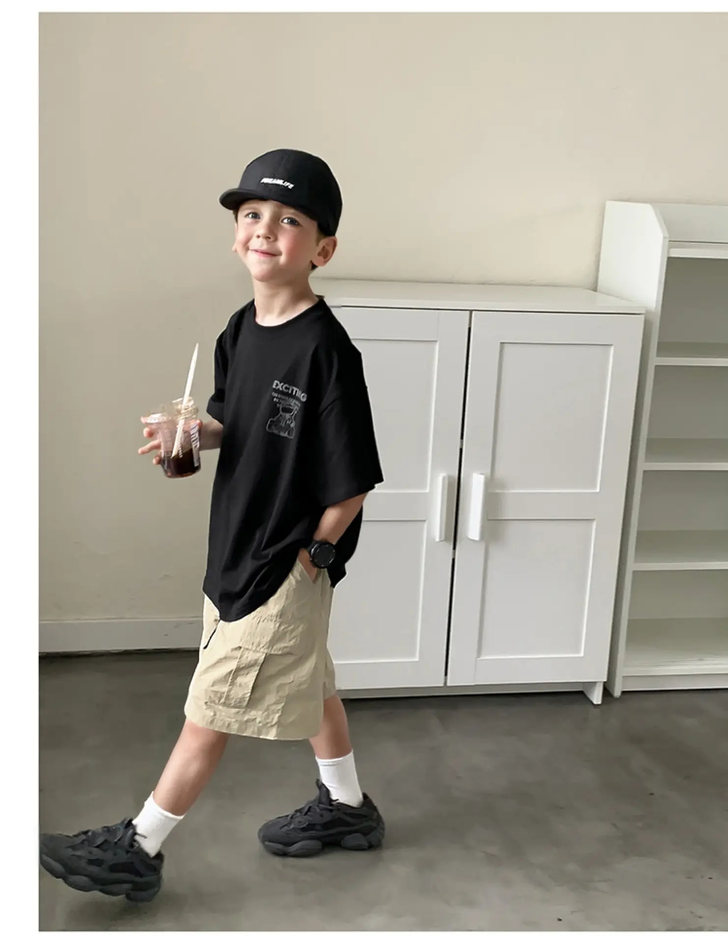 2024 Boys Summer Crewneck T-Shirt Short Sleeve Korean Style — feature 24