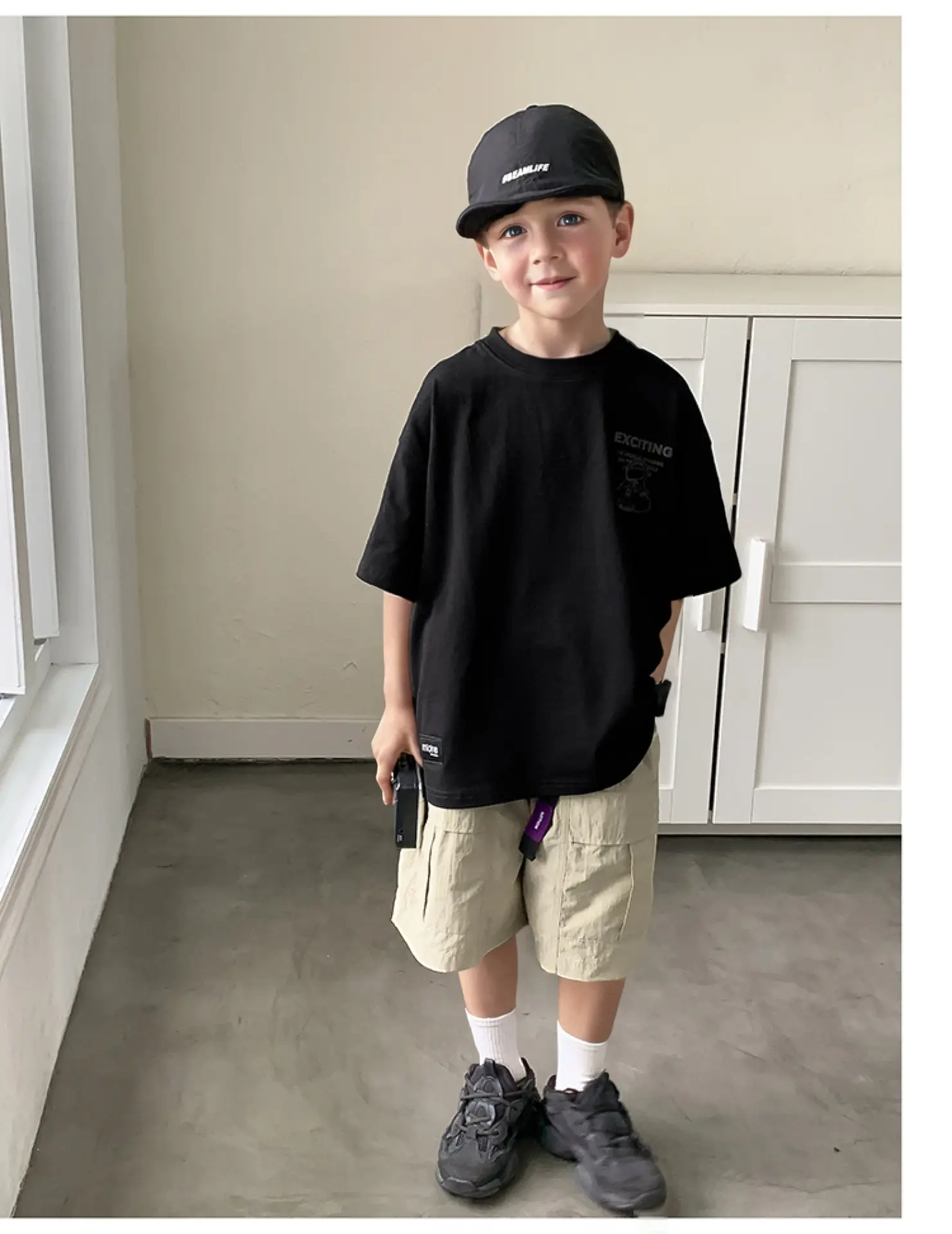 2024 Boys Summer Crewneck T-Shirt Short Sleeve Korean Style — feature 30