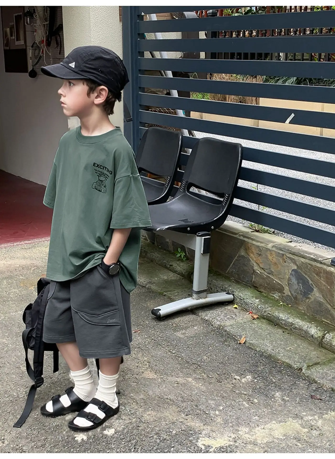 2024 Boys Summer Crewneck T-Shirt Short Sleeve Korean Style — feature 32