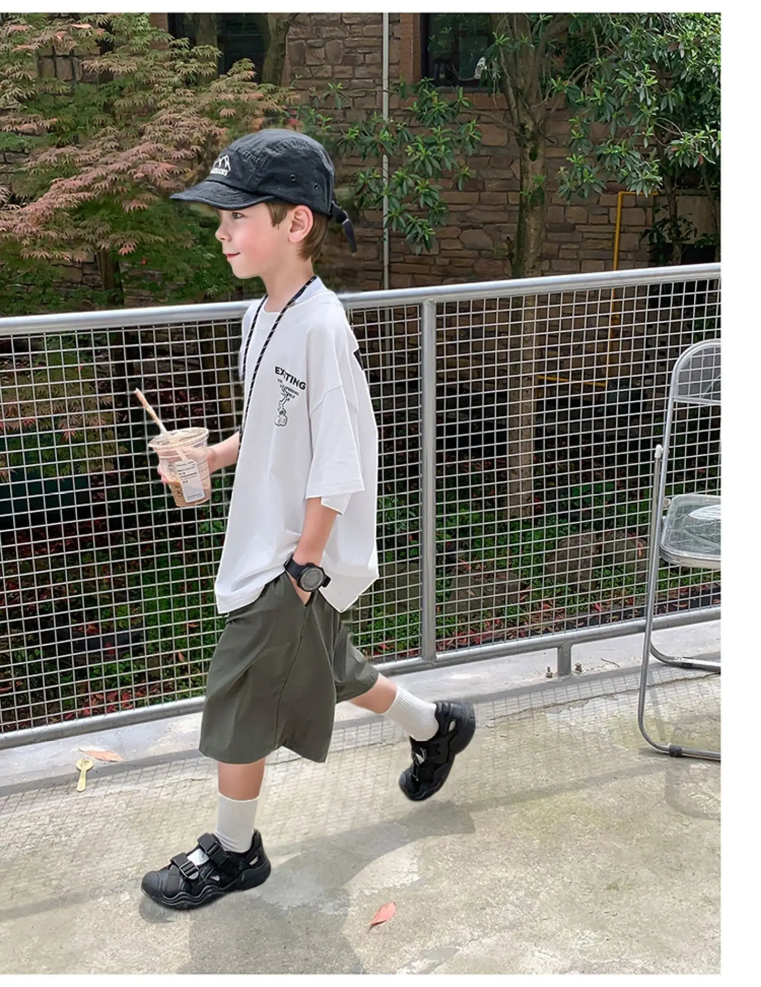 2024 Boys Summer Crewneck T-Shirt Short Sleeve Korean Style — feature 35