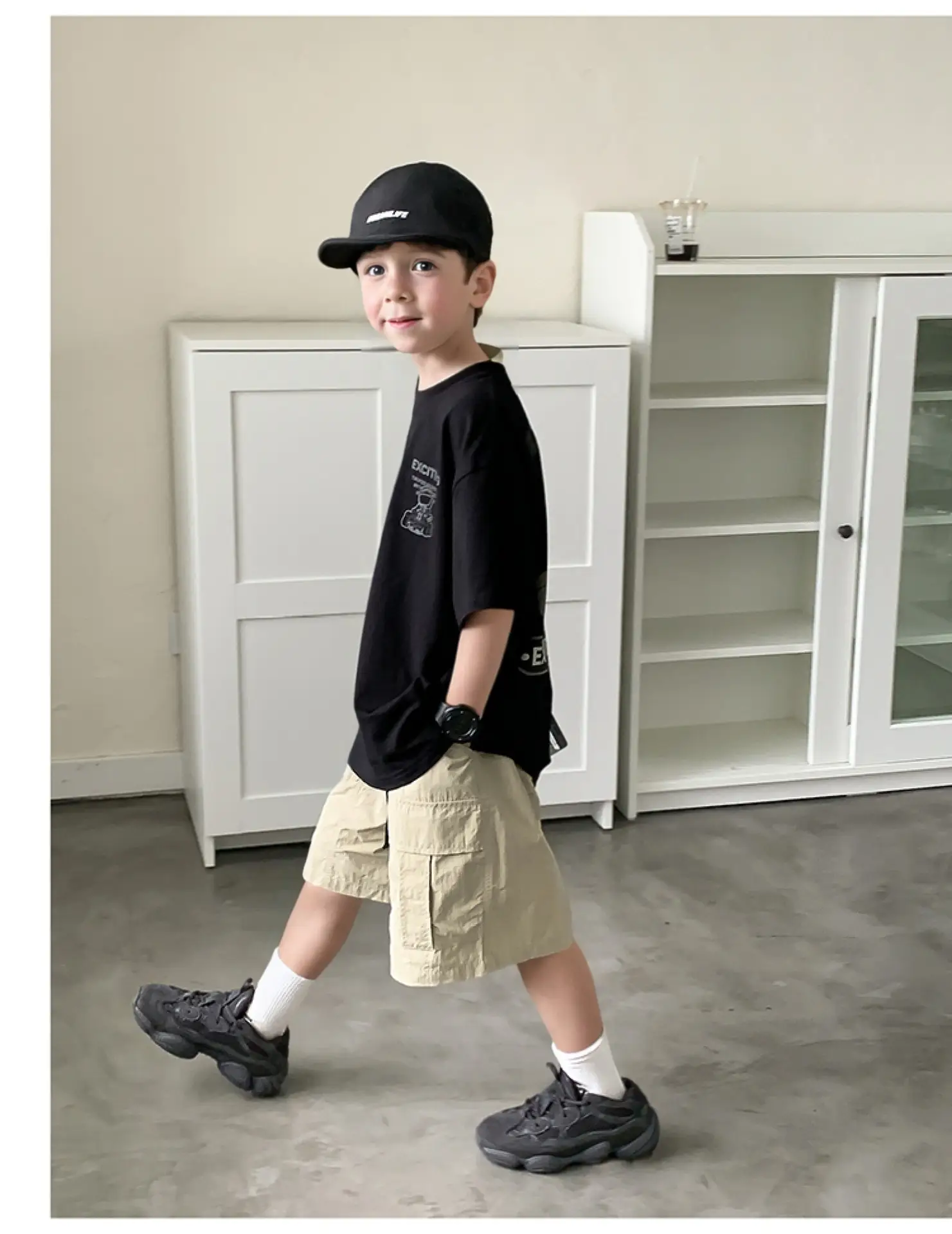 2024 Boys Summer Crewneck T-Shirt Short Sleeve Korean Style — feature 38