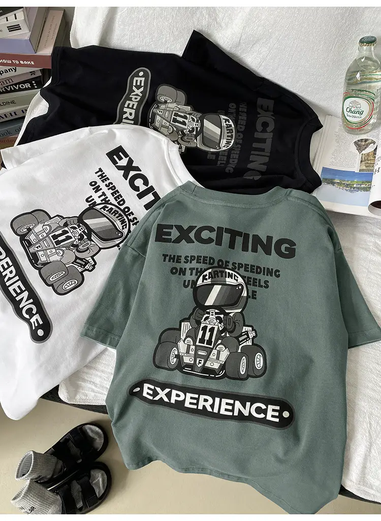 2024 Boys Summer Crewneck T-Shirt Short Sleeve Korean Style — feature 6
