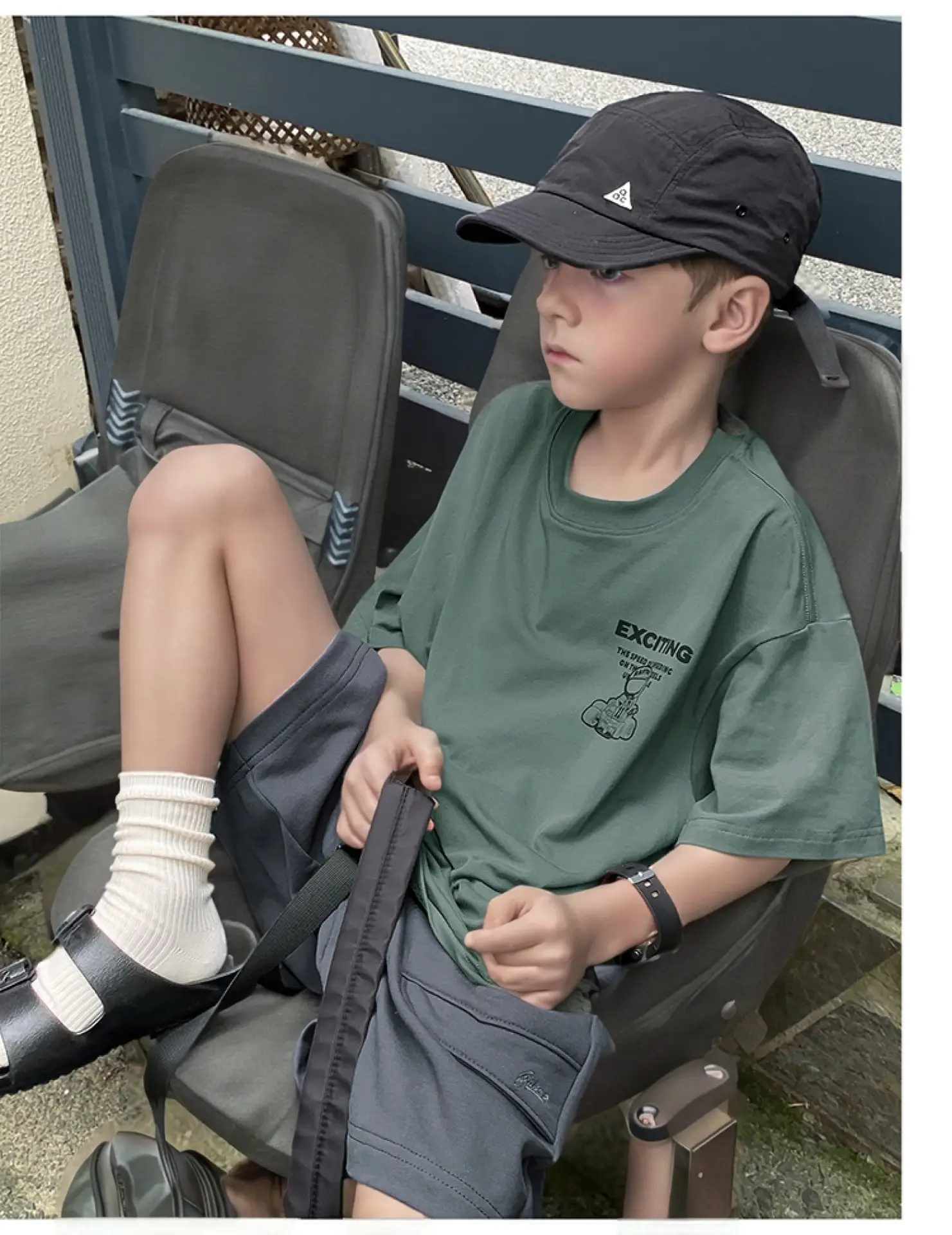 2024 Boys Summer Crewneck T-Shirt Short Sleeve Korean Style — feature 8