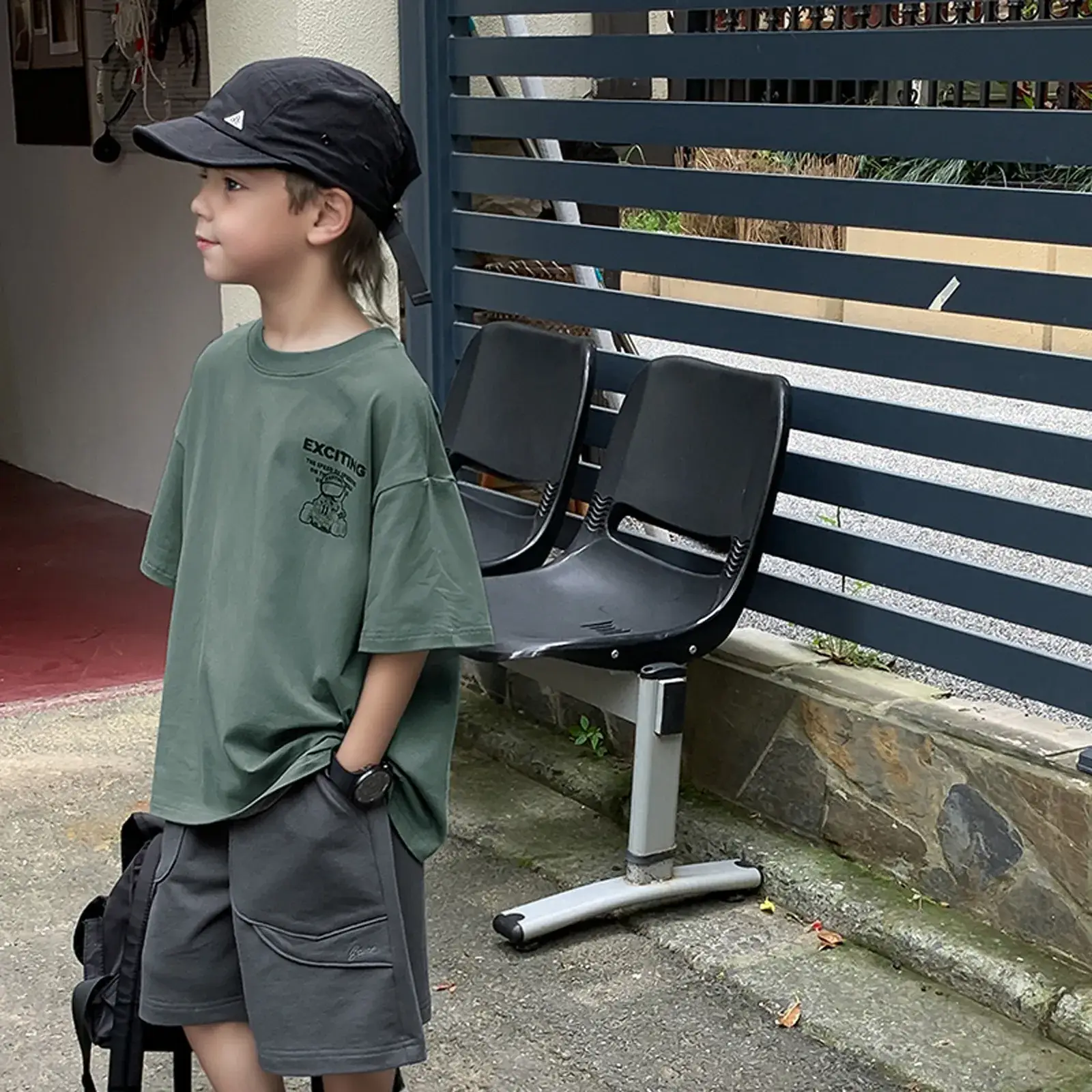 2024 Boys Summer Crewneck T-Shirt Short Sleeve Korean Style - Image 3