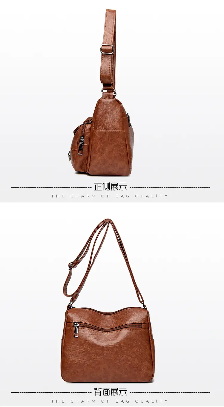 Brown Heart-Plated Crossbody Bag for Women — feature 21