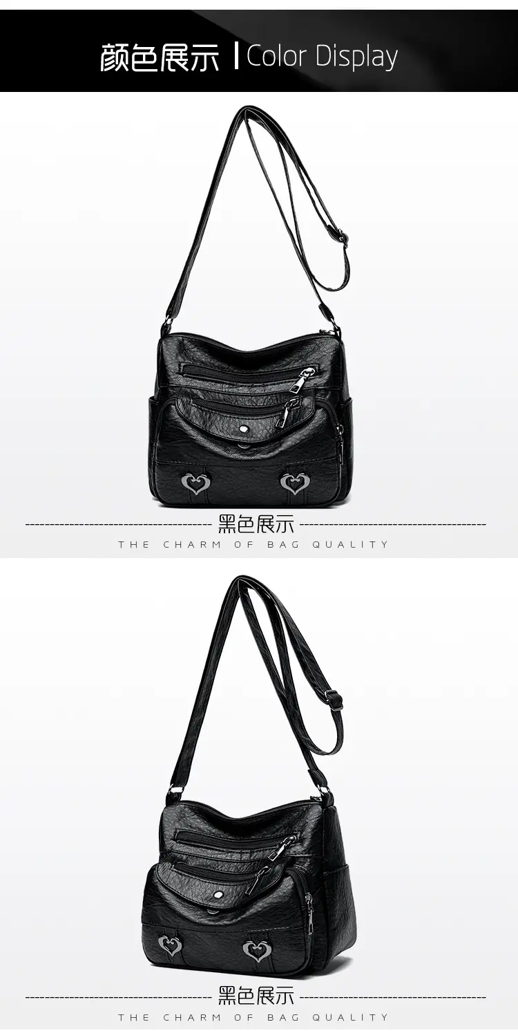 Brown Heart-Plated Crossbody Bag for Women — feature 22
