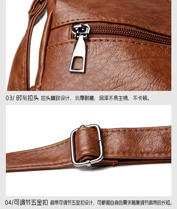 Brown Heart-Plated Crossbody Bag for Women — feature 25