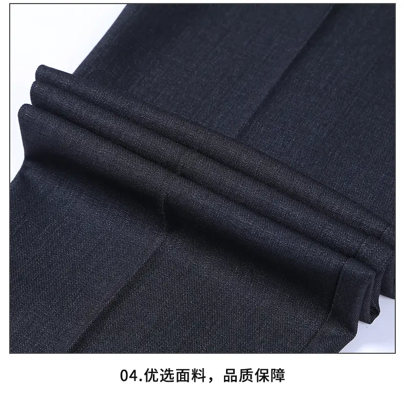 Men Straight Leg Pants Black Casual Spring Fall Wear — feature 20
