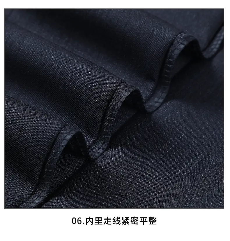 Men Straight Leg Pants Black Casual Spring Fall Wear — feature 22