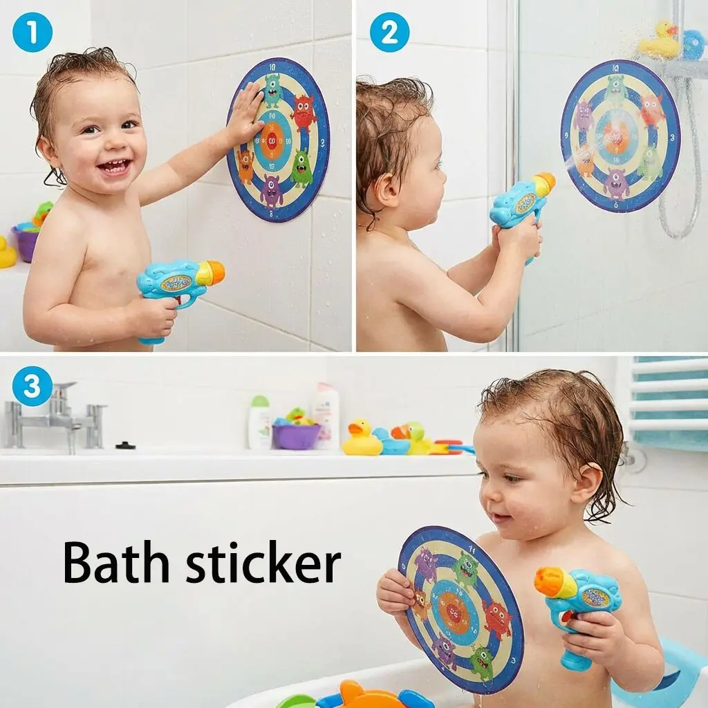 Cross-border e-commerce independent station children firemen warm fire sprinkler bath toys swimming pool games toys — feature 20