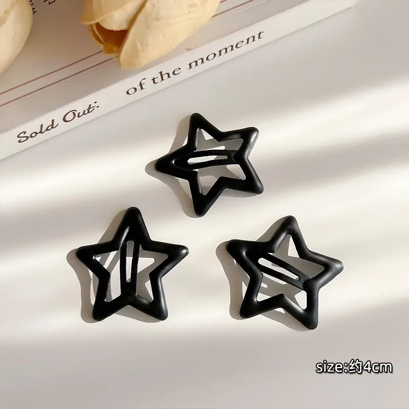Cute Star Small Hairpin Women's 2024 New Side Bangs Clip - Image 12