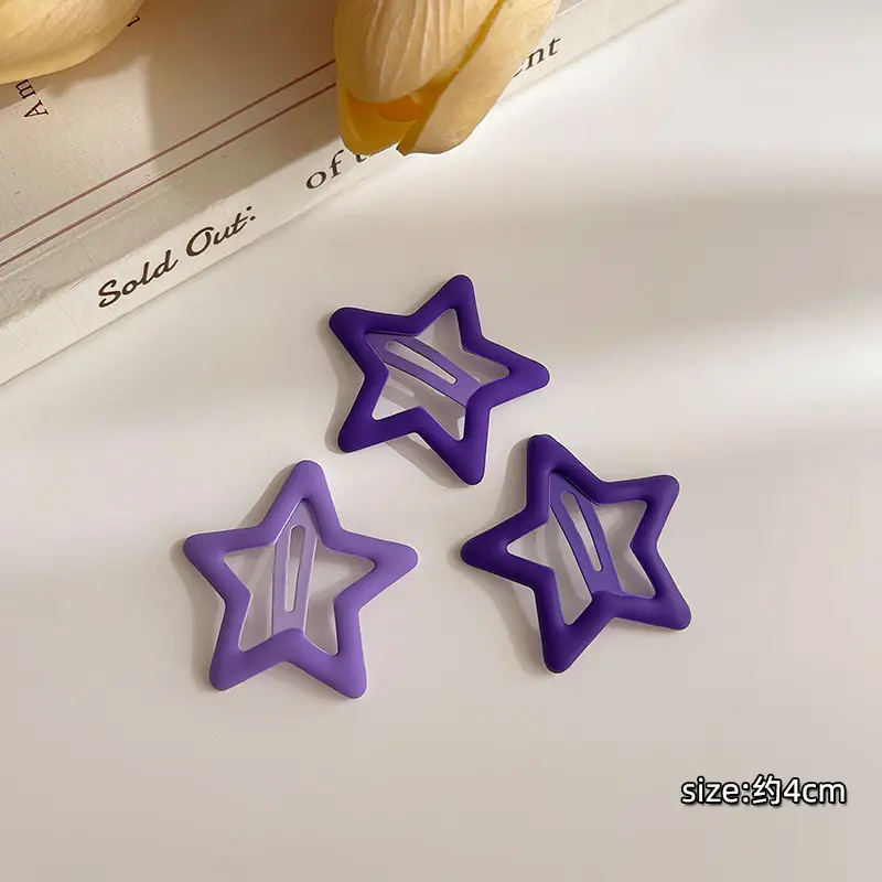 Cute Star Small Hairpin Women's 2024 New Side Bangs Clip - Image 30