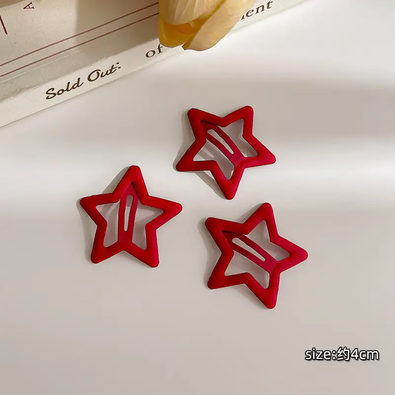 Cute Star Small Hairpin Women's 2024 New Side Bangs Clip - Image 44