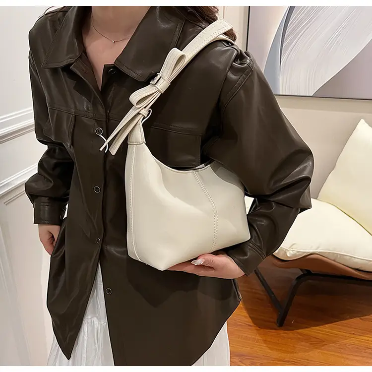 Silver Bucket Bag Women 2024 Casual Shoulder Crossbody — feature 15
