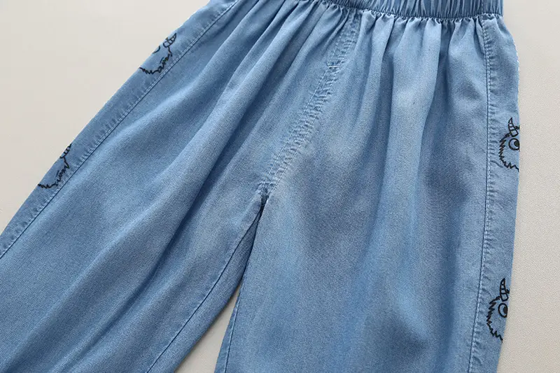 Children's Light Blue Summer T-Shirt Shorts Set — feature 11