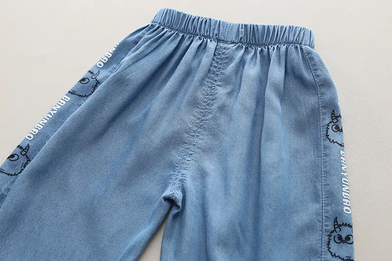 Children's Light Blue Summer T-Shirt Shorts Set — feature 15