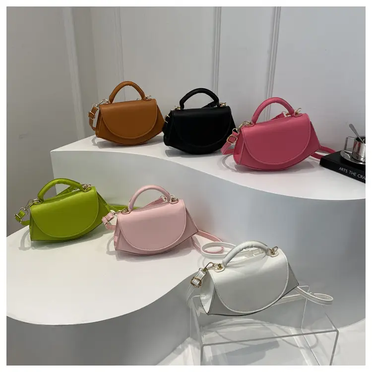 Women's Fan-Shaped White Shoulder Crossbody Bag - Image 8