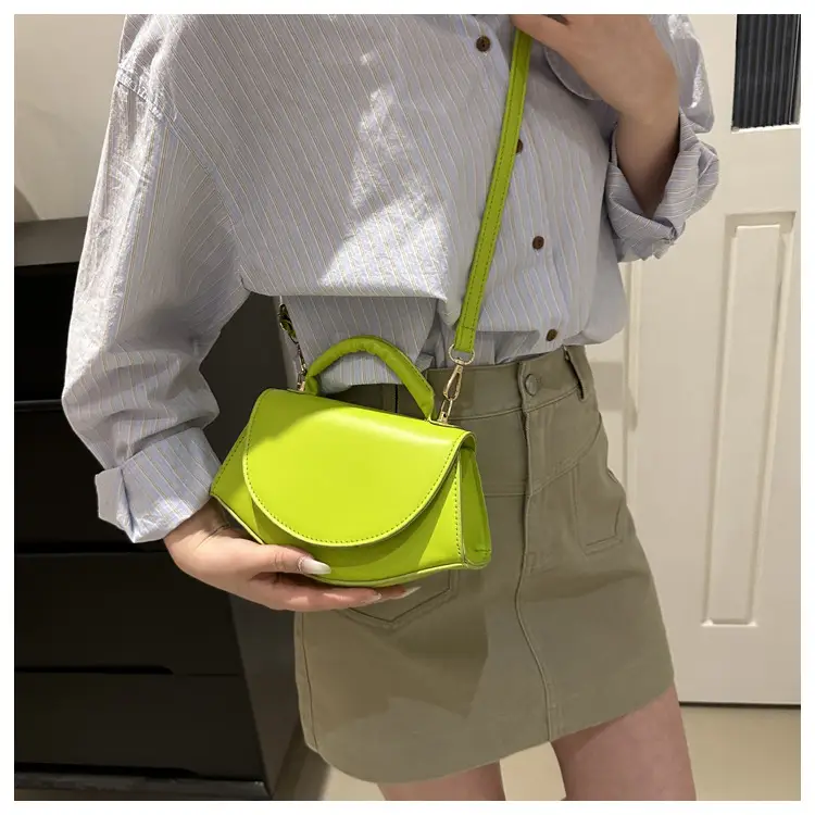Women's Fan-Shaped White Shoulder Crossbody Bag - Image 9