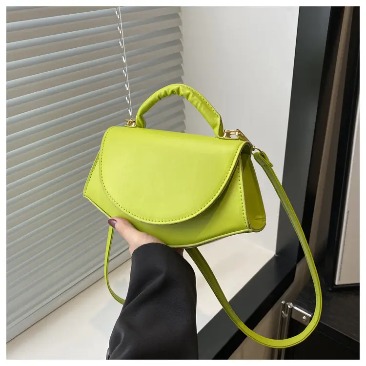 Women's Fan-Shaped White Shoulder Crossbody Bag - Image 4