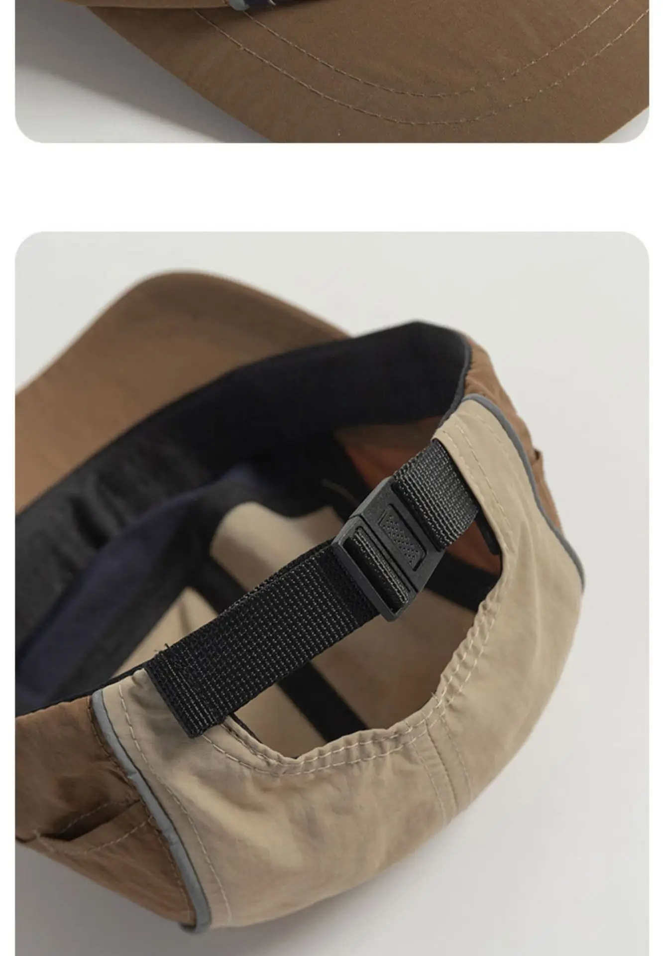 Vintage Stitching Five-Piece Baseball Cap Men's Japanese Tooling Outdoor Mountaineering Camping Sunscreen Cap Women — feature 10