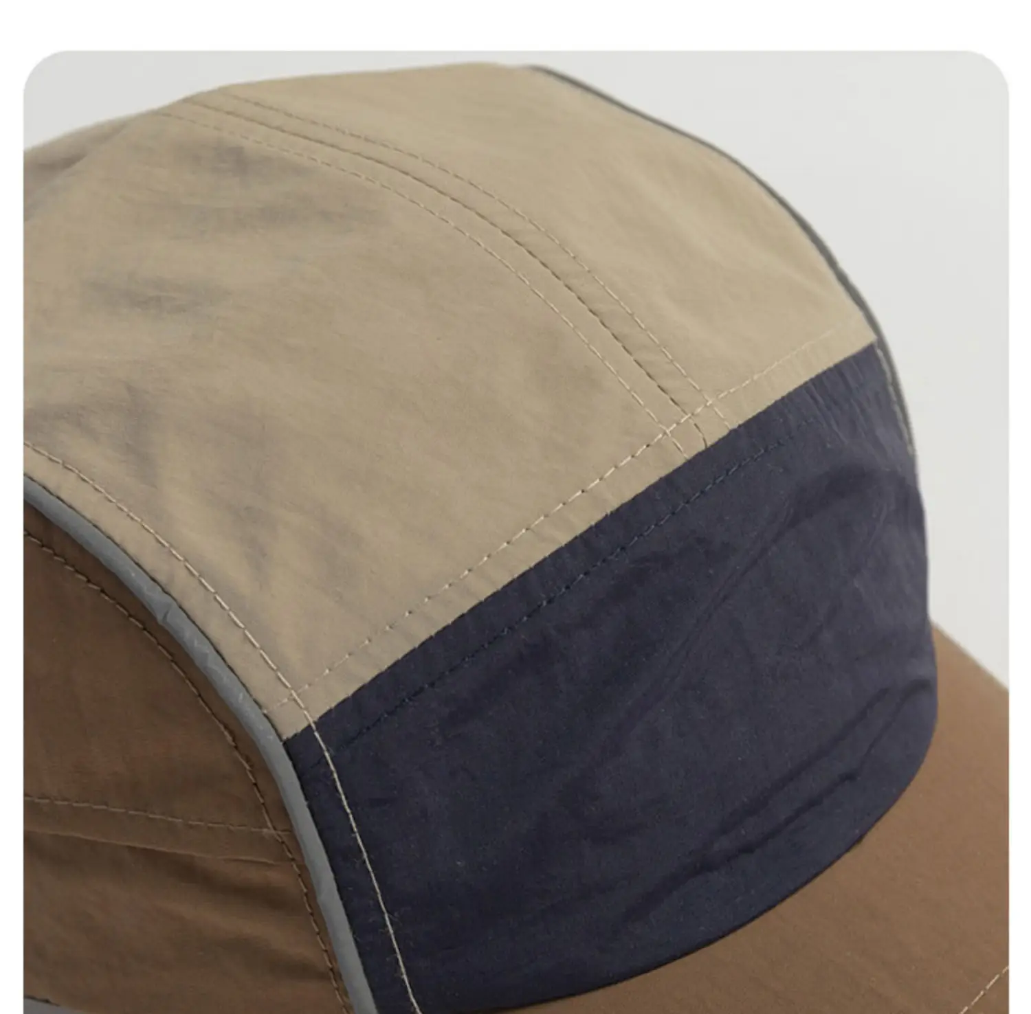 Vintage Stitching Five-Piece Baseball Cap Men's Japanese Tooling Outdoor Mountaineering Camping Sunscreen Cap Women — feature 9
