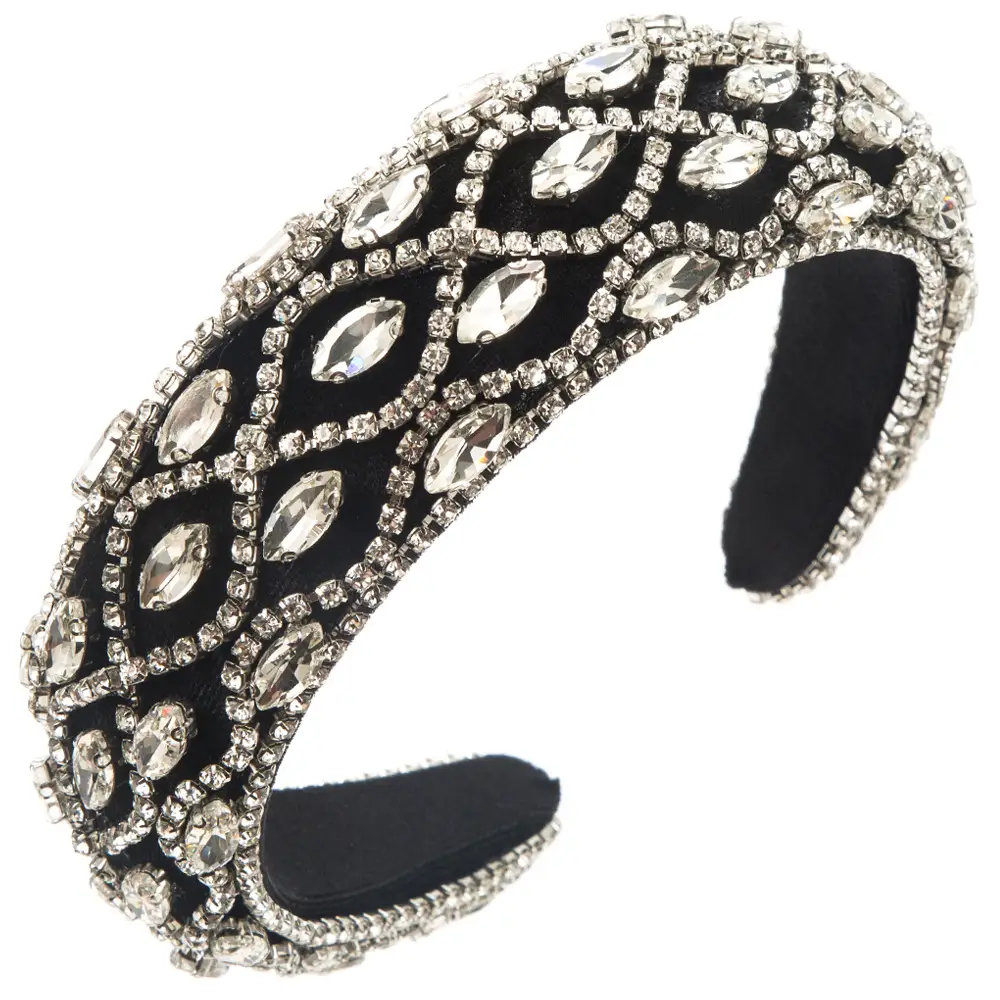 Luxury Rhinestone Hairband with Red Green Stones - Image 3