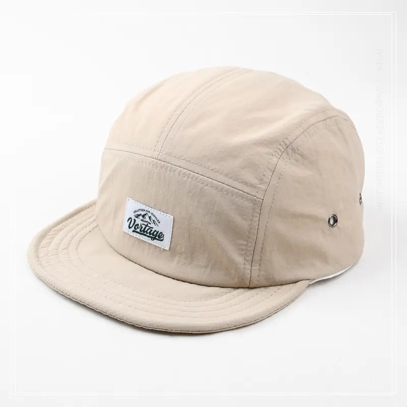 Men's Beige Retro Soft-Brimmed Baseball Cap — feature 1