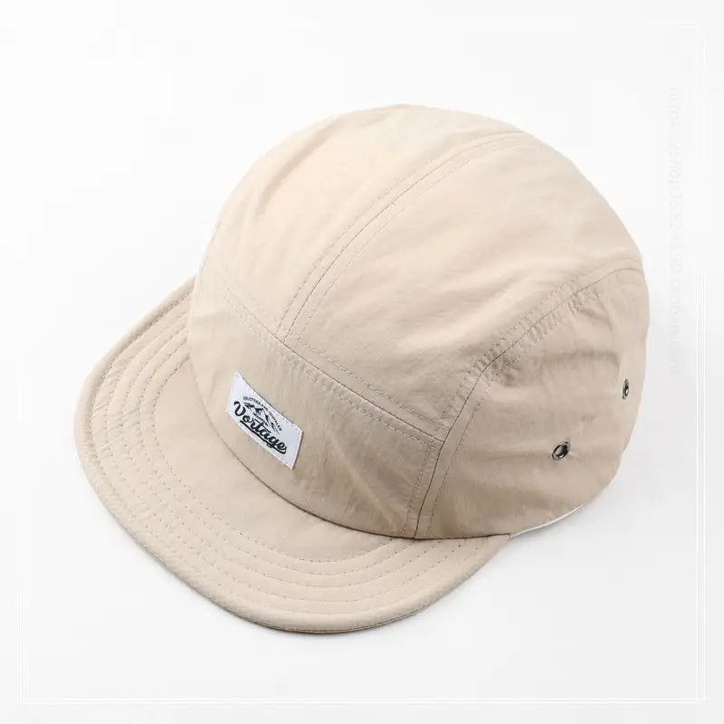 Men's Beige Retro Soft-Brimmed Baseball Cap — feature 10