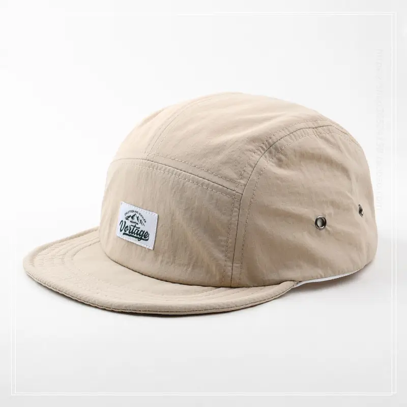 Men's Beige Retro Soft-Brimmed Baseball Cap — feature 9