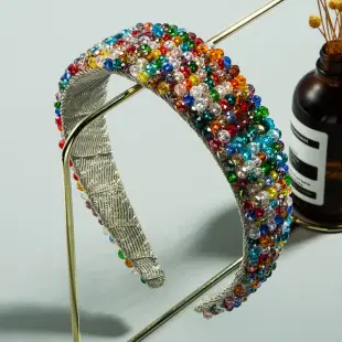 Crystal Baroque Hair Band with Green Gemstone — feature 23