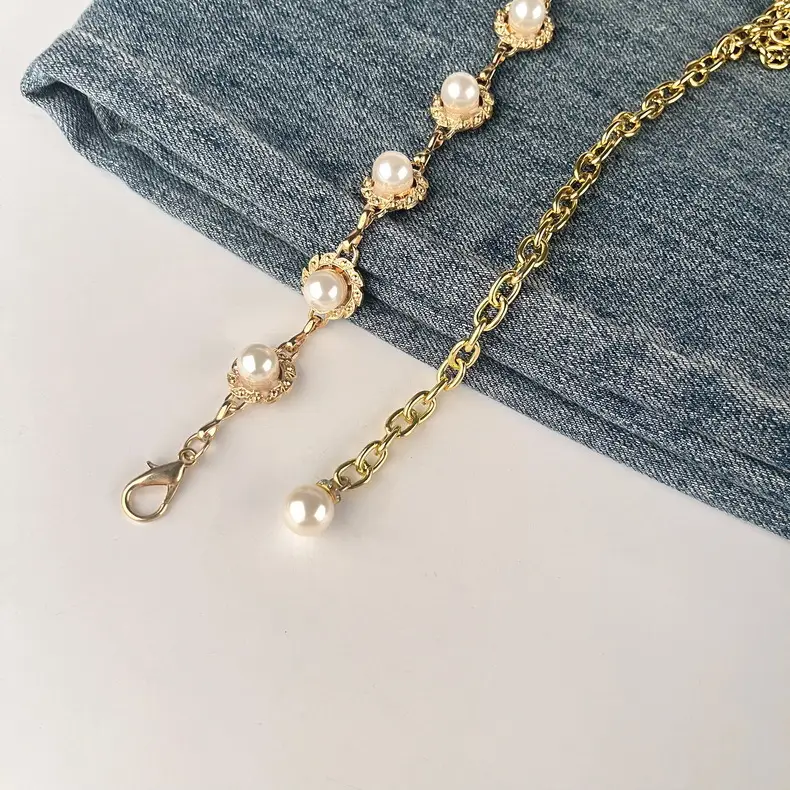 Water Diamond Rhinestone Waist Chain Silver Color — feature 21