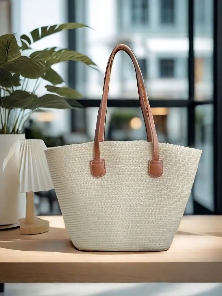 Women Straw Bag Summer 2024 Large Capacity Beach Bag - Image 73