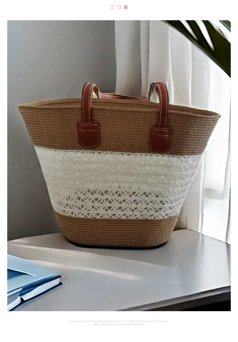 Women Straw Bag Summer 2024 Large Capacity Beach Bag โ feature 11