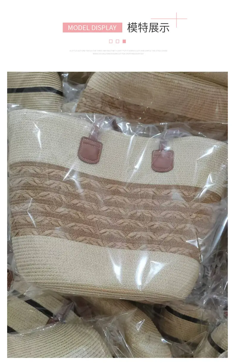 Women Straw Bag Summer 2024 Large Capacity Beach Bag โ feature 7