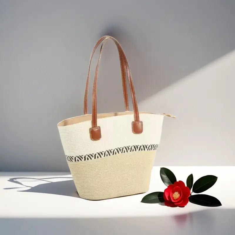 Women Straw Bag Summer 2024 Large Capacity Beach Bag - Image 39