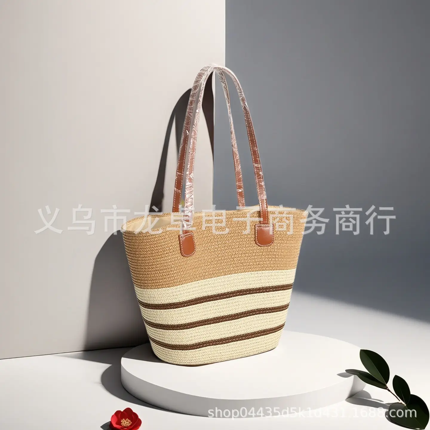 Women Straw Bag Summer 2024 Large Capacity Beach Bag - Image 43