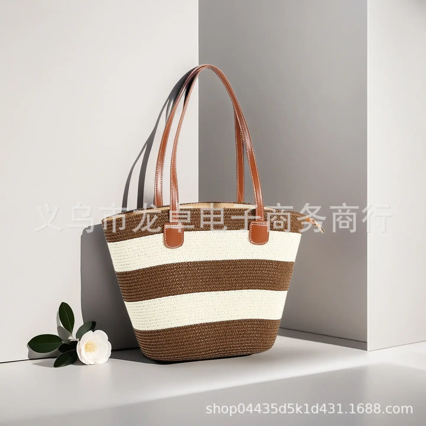 Women Straw Bag Summer 2024 Large Capacity Beach Bag - Image 44
