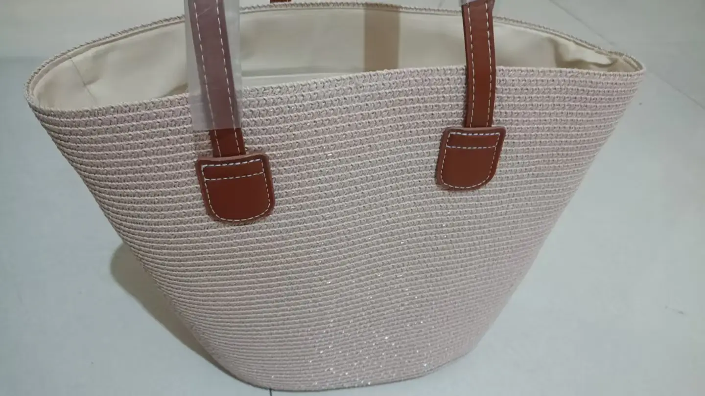 Women Straw Bag Summer 2024 Large Capacity Beach Bag - Image 62