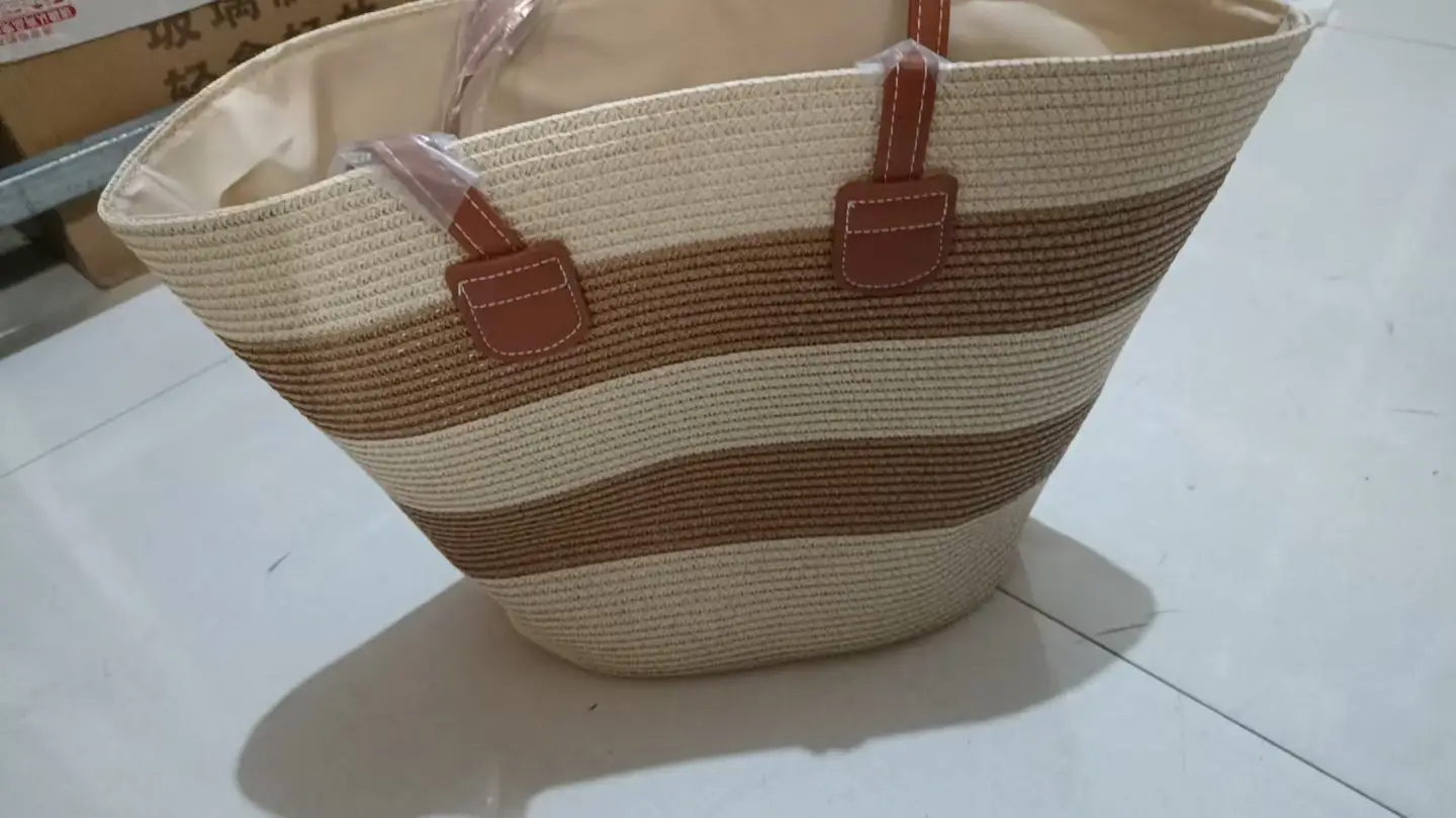 Women Straw Bag Summer 2024 Large Capacity Beach Bag - Image 64