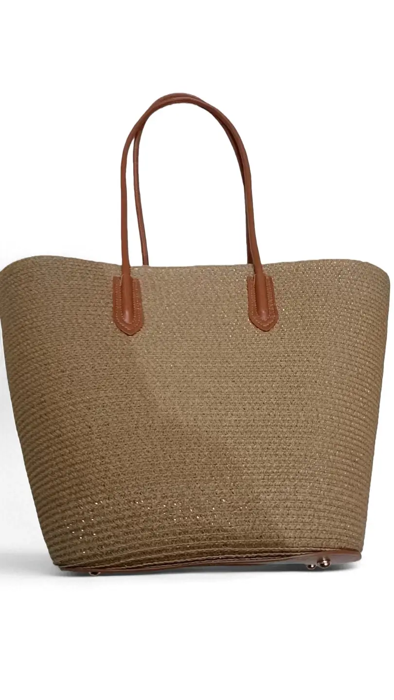 Women Straw Bag Summer 2024 Large Capacity Beach Bag - Image 68
