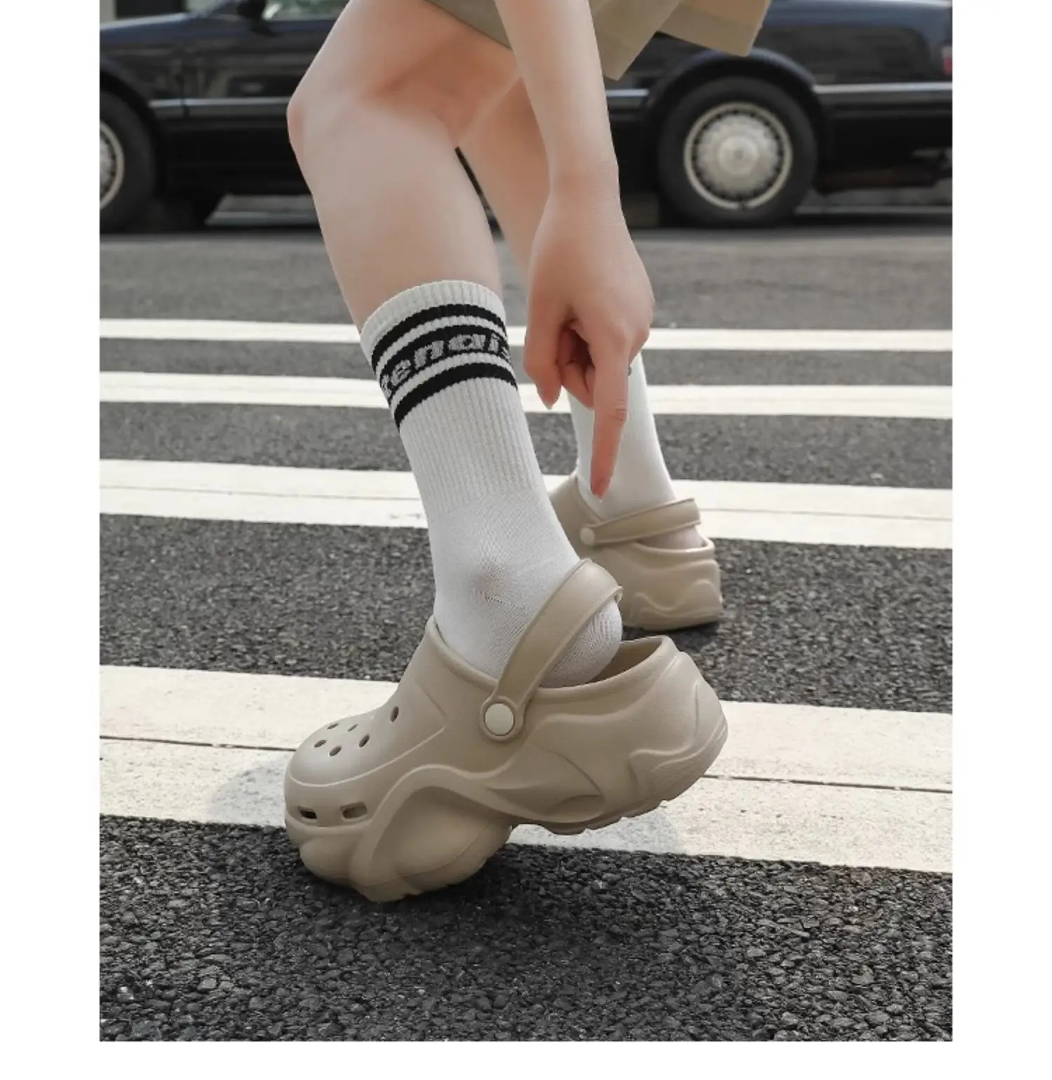 Women's Chao Soft Beige Clogs 2024 Summer — feature 9