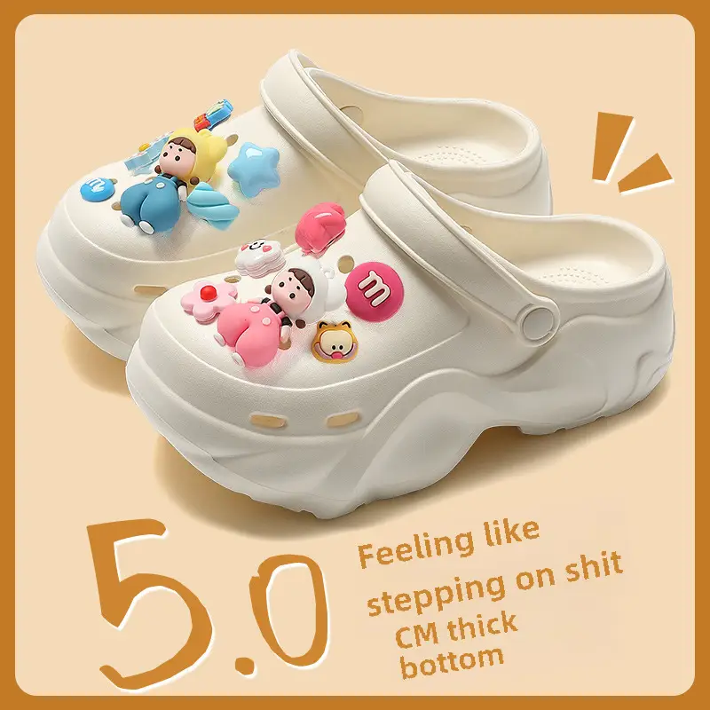 Women's Chao Soft Beige Clogs 2024 Summer - Image 6